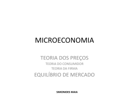 Introdução a Microeconomia - Teoria dos Preços