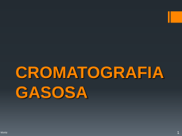 CROMATOGRAFIA GASOSA