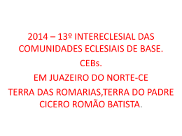 INTERECLESIAL EM JUAZEIRO DO NORTE CE