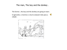 The man, The boy and the donkey .