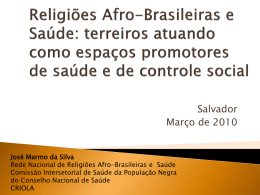 Religiões Afro-Brasileiras e Saúde