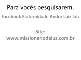 FLUIDO VITAL - André Luiz