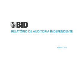 Relatório de Auditoria Independente (2011)