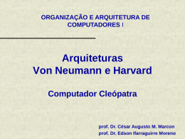 Arquitetura Von Neumann e Harvard