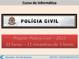 Aula Zero - Projeto Polícia Civil – SP