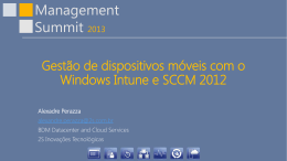 Gestão de dispositivos móveis com o Windows Intune e SCCM 2012