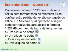 Exercícios Excel – Questão 02