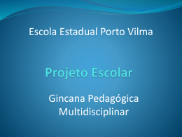 Projeto Escolar Multidisciplinar