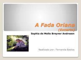A Fada Oriana Powerpoint