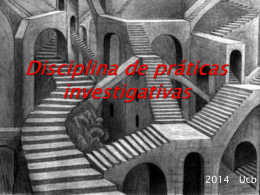Disciplina de práticas investigativas