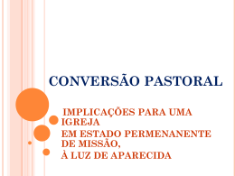 CONVERSÃO PASTORAL - Diocese de Lorena