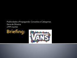 Briefing: Vans