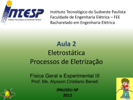 F3 Aula 2 Processos de Eletrização