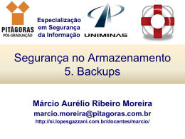 5. Backups