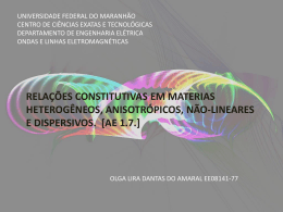 relações constitutivas - DEE - Universidade Federal do Maranhão