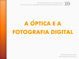 a óptica e a fotografia digital