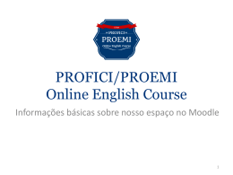PROFICI/PROEMI Online English Course