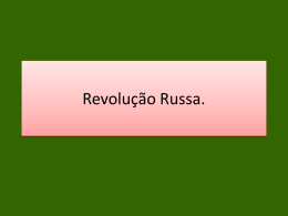 2º ano Revolução Russa
