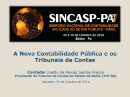 A Nova Contabilidade Pública e os Tribunais de Contas Contador