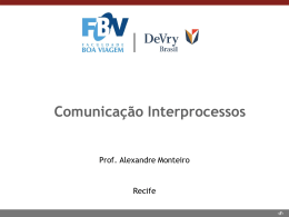Aula 5 (10/09/2015) - Comunicação Inter Processos