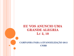 Campanha para a Evangelização (CE) 2013