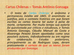 Cartas Chilenas * Tomás Antônio Gonzaga