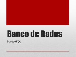 Banco de Dados - Sandro Alencar Fernandes