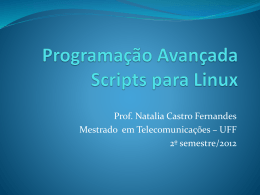 Programação Avançada Scripts para Linux