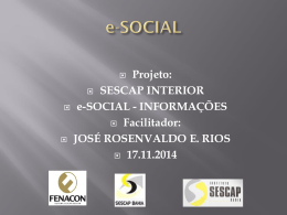 e-SOCIAL - Sescap Bahia