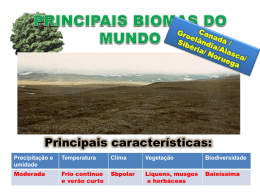 principais biomas do mundo tundra