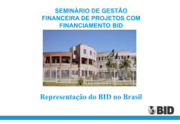 BID - Demonstrações Financeiras e Conta do Fundo Rotativo