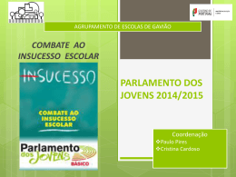 Parlamento – 2014-2015 - Agrupamento de Escolas de Gavião