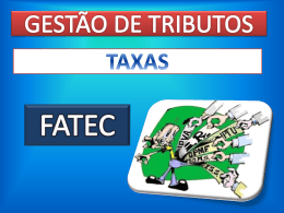 TAXAS - Comex FATEC