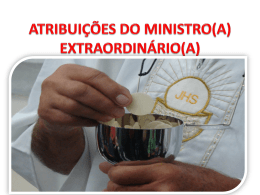 ATRIBUIÇÕES DO MINISTRO(A