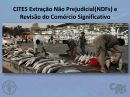 CITES Extração Não Prejudicial(NDFs)
