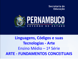 Arte Fundamentos Conceituais - Governo do Estado de Pernambuco