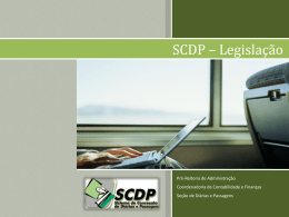SCDP – Legislação - Pró