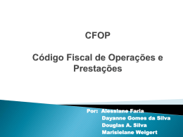 CFOP (Código de Operações Fiscais e Prestações )