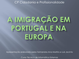 A Imigração em Portugal e na Europa - Pradigital
