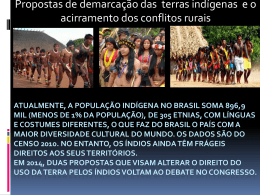 Atualmente, a população indígena no Brasil soma 896,9 mil (menos