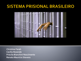 SISTEMA PRISIONAL BRASILEIRO