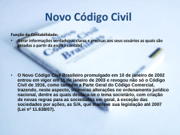 Novo Código Civil