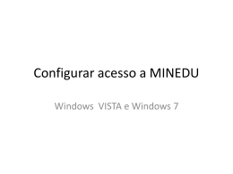 Configurar acesso a MINEDU