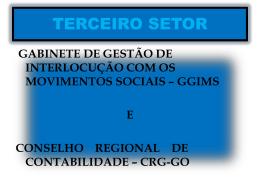 Terceiro Setor - CRC-GO