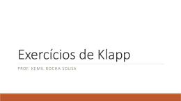 Exercícios de Klapp
