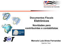 Apresentação SESCON Documentos Eletrônicos.