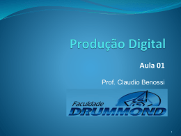 Aula 01 - Prof. Ms. Claudio Benossi