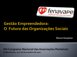 gestão empreendedora_o futuro das organizações sociais