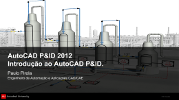 AutoCAD P&ID 2012 - Introdução ao Software