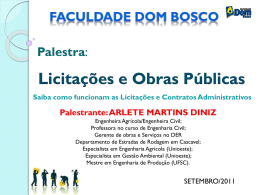 palestra_arlete - Faculdade Dom Bosco